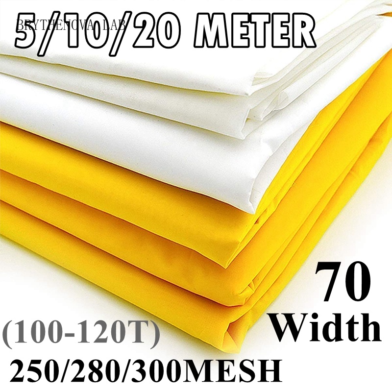 Commercial Fabric Printing - Tela de Serigrafia de Poliéster Amarela