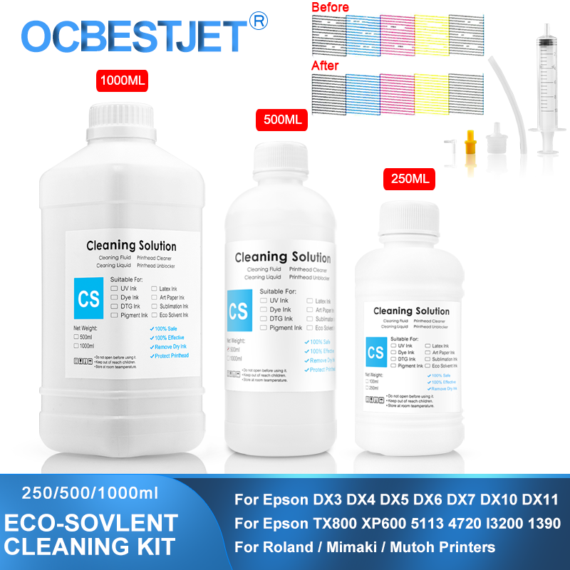 Printhead Dx5 Epson - Solução de limpeza de tinta eco-solvente