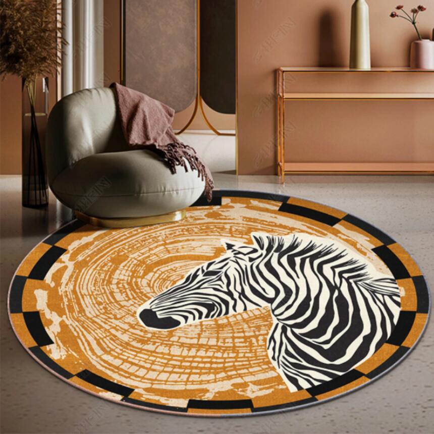 Commercial Fabric Printing - Moderno zebra tigre leopardo impressão tapete