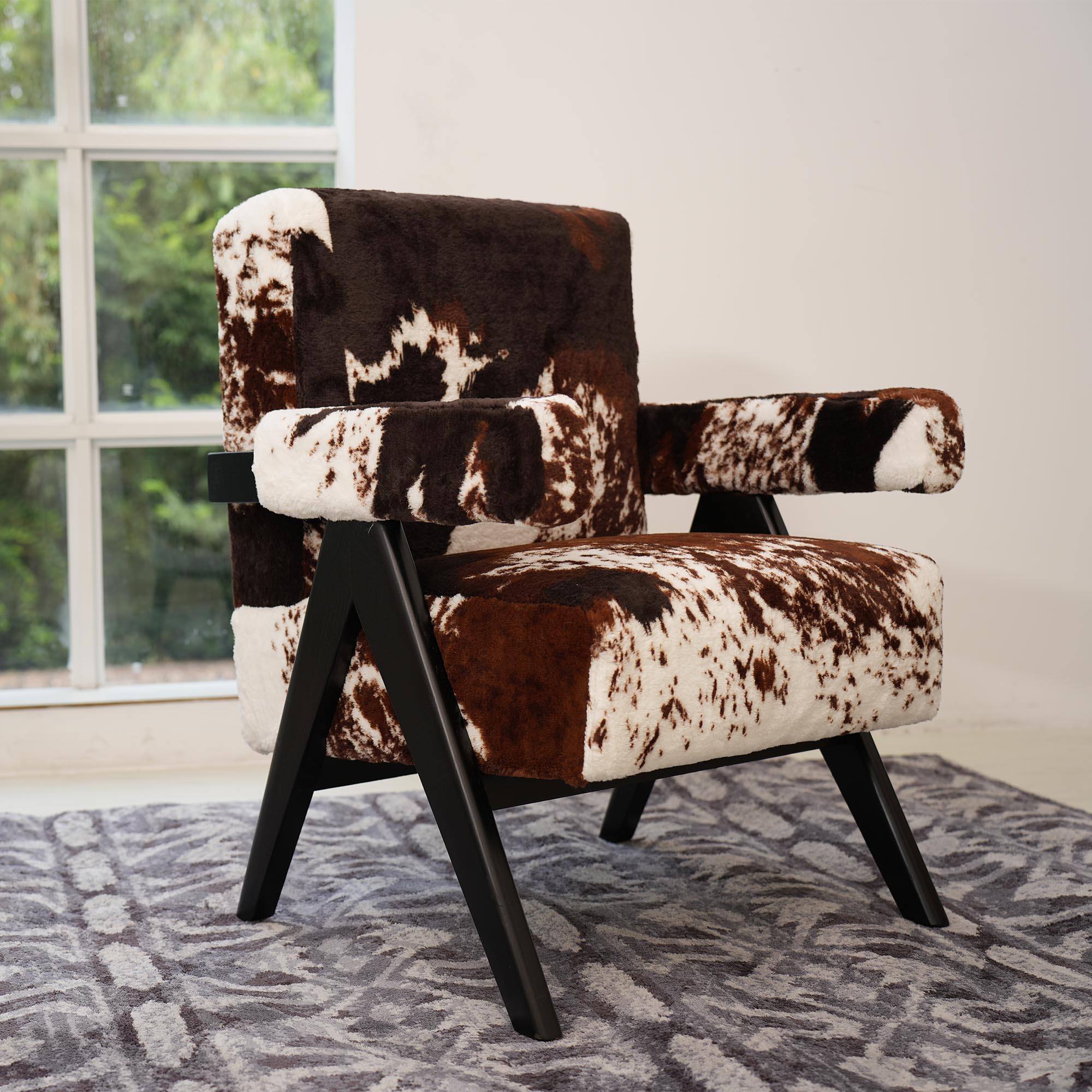 Commercial Fabric Printing - Poltrona Decorativa com Estampa de Couro
